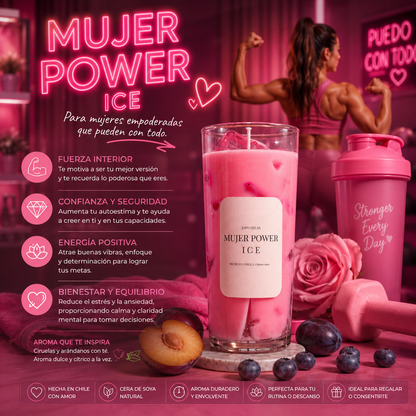 Vela Bebida MUJER POWER ICE