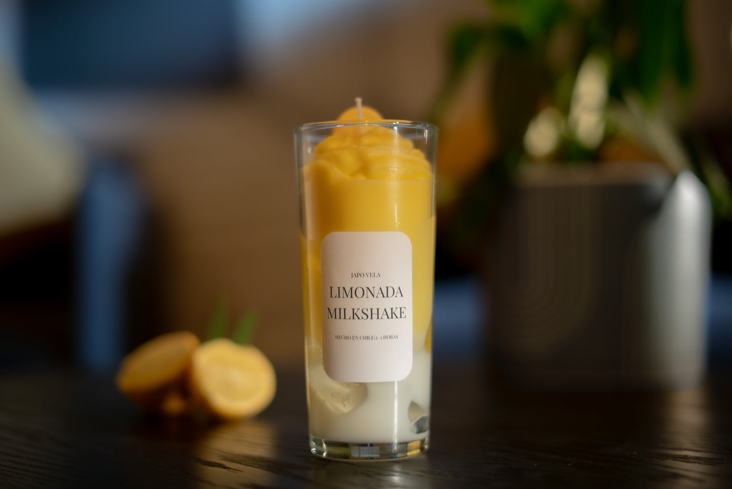 Vela bebida limonada milkshake