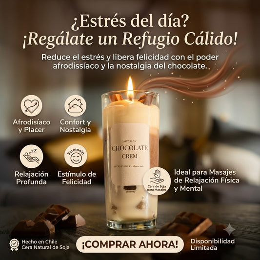 Vela Bebida Chocolate crem